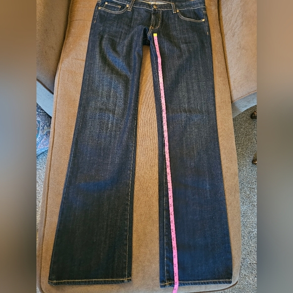 Kersh Blue Low-Rise Dark Wash Bootcut Jeans Size 31/34Long - Picture 8 of 11